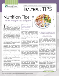 Nutrition Tips after Weight Loss Surgery